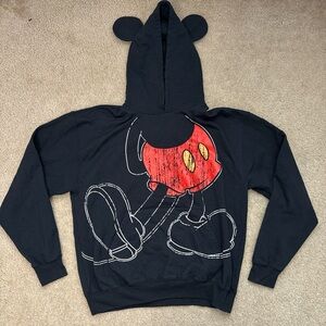 Disney Black Hoodie with White Logo